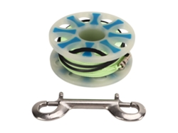 Ycnm-bobina De Dedo Para Buceo 30m Fibra Poliéster Reflectiva Azul