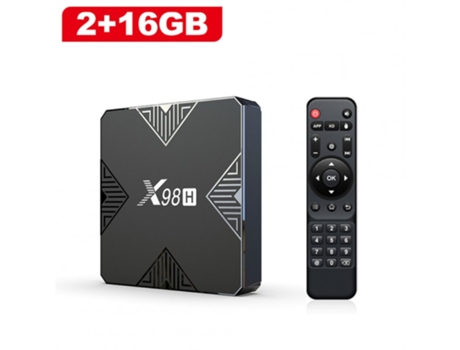 Box Smart Tv X98h Android 12 Allwinner H618 Bluetooth 5.0 Wifi 2.4g 5g 4k Set EE UU Enchufe 2 + 16GB