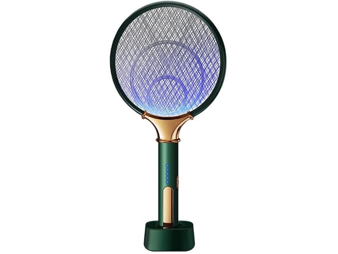 Matamoscas eléctrico Led 2 en 1, 1200Mah, recargable por Usb, antimoscas, mata insectos, raqueta Anti886