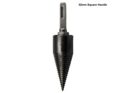 Broca Para Partir Madera De 32 Mm Con Mango Cuadrado, Acero Antideslizante, Para Leña, Tornillo Cónico