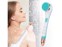 Cepillo De Baño Eléctrico Con 4 Cabezales Para Exfoliación Y Limpieza Corporal, Con Cable Largo De 35 Cm, Recargable.