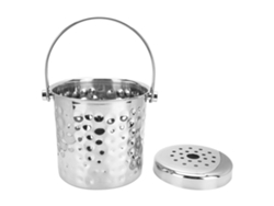 Cubitera Portátil De Acero Inoxidable 304 De 1 Litro Con Filtro Para Champán, Bares Y Uso Doméstico.