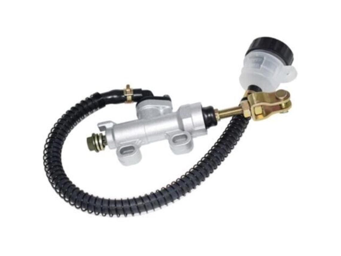 Rear Brake Master Cylinder, Rear Foot Brake, Hydraulic Master Cylinder, Pump Reservoir For Motorcycle, Dirt Bike, Atv (white)