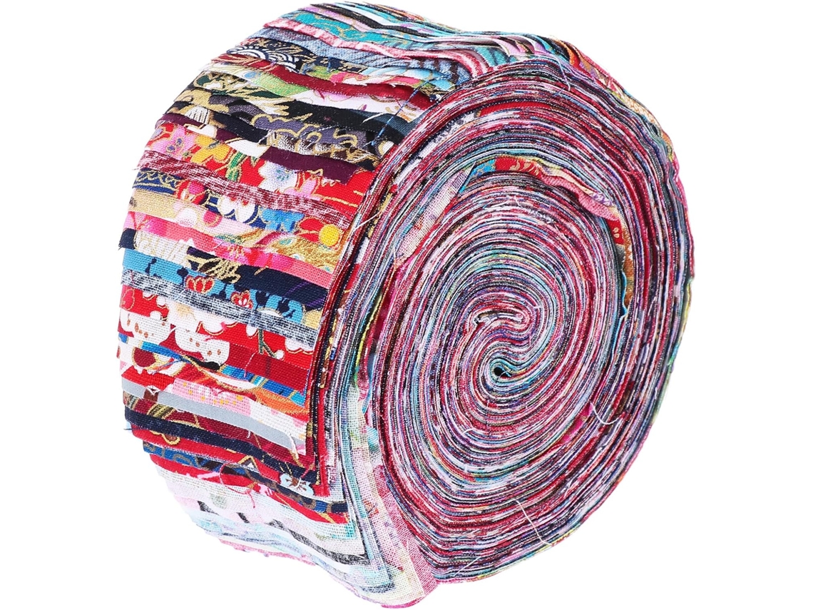 Juego De 36 Tiras De Tela De Algodón De 625 X 100 Cm Con Estampado Floral. Tiras De Tela Para Patchwork.