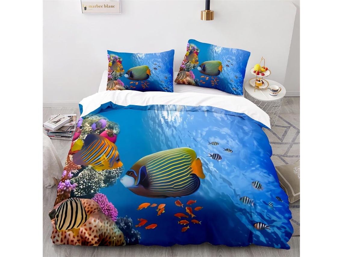 Juego Ropa Cama Estampado Niños Niñas Adolescentes Funda Nórdica Almohada Juego Color Diseño 240x260cm 65x65cm