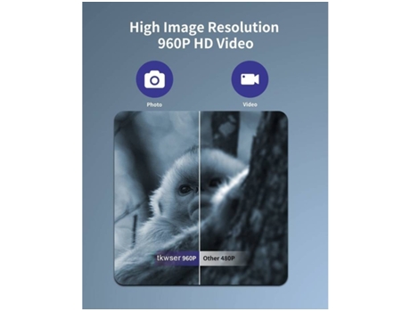 Monoculares digitales de visión nocturna con cámara termográfica infrarroja Full HD para caza,Black-Black YIZHOOD