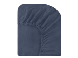 Funda De Colchón De Cuna Digital De Gasa De Algodón Puro De Doble Capa,82x41x8cm(gris Oscuro)