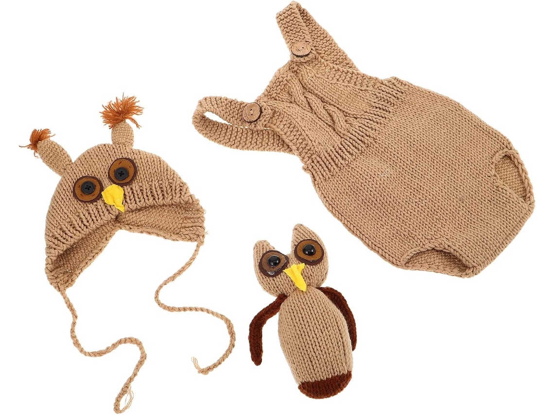 Disfraz De Búho Tejido Para Niños, Atuendo Para Sesiones De Fotos, Niños, Niñas Y Niñas - Disfraz