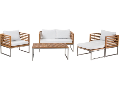 Conjunto de jardín de madera BELIANI Bermuda