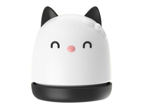 Mini aspirador portátil de escritorio con forma de gato, limpiador de teclado, cepillo para ordenador, recogedor de polvo