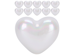 10 piezas de corazones de perlas de imitación para decoración de uñas, accesorio DIY XZ-43