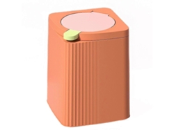 Mini bote de basura de sobremesa, antiolores, tapa retráctil, papelera reciclable, para sala de estar u oficina.