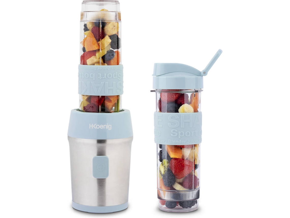 Batidora de Vaso H. KOENIG SMOO18 (300 W - 0.75 L - Celeste)