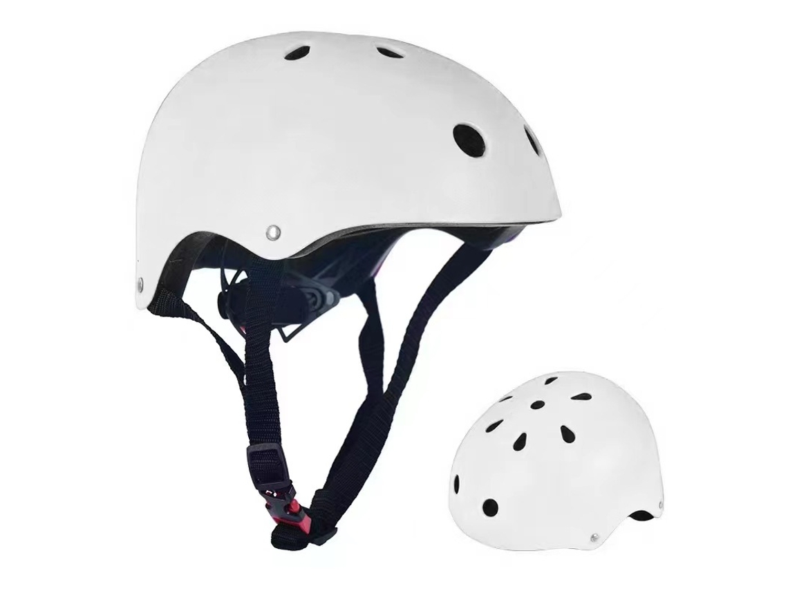 Casco de patineta, casco de surf, casco de patinaje sobre hielo, casco de equilibrio para adultos Mdug (blanco)