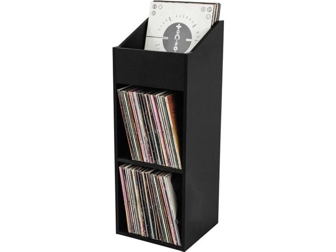 Glorious Record Box 330 Preta Casier De Rangement 330 Vinyles Finition Noir Glorious Dj