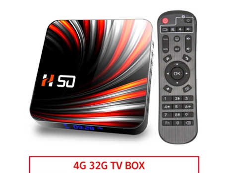 Box Smart Tv Para Android 10.0 4k 4gb 32gb 64gb 3d Video 4 + 32G_Enchufe británico