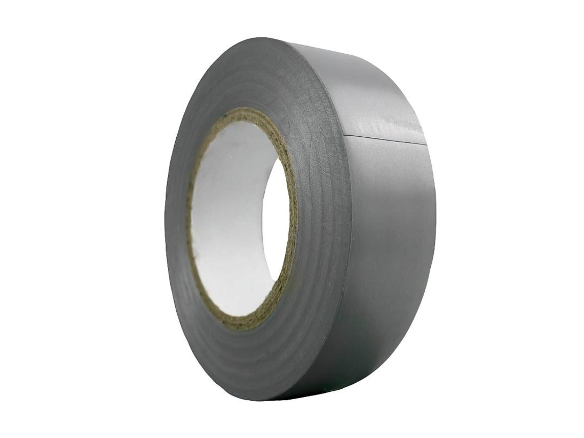 Cinta aislante 20 m. x 19 mm. gris uso doméstico