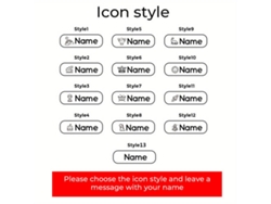 Sello de nombre personalizado para ropa Pickifypunnyb Slo Slowmoose