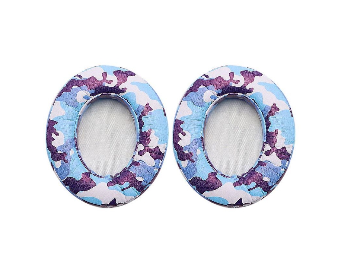 Auriculares De Repuesto Compatibles Con Auriculares Beats Studio 2.0/3.0 Con Cable/inalámbricos, Color Camuflaje Azul Marino, 1 Par.