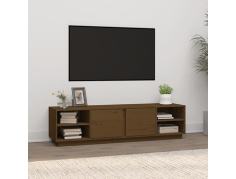 Mueble De Tv VIDAXL Marrón Madera (156x40x40 cm)