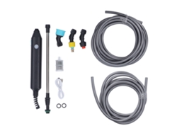 Pulverizador eléctrico de mano ABS ajustable con batería para riego de plantas, jardinería de césped y patio, manguera de 3 m/9,8 pies y cable de 1000 m.