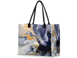 Bolso Mano Grande Tropicallife Estampado Mármol Acuarela Para Mujeres Niñas Bolso Hombro Compras Trabajo Gi