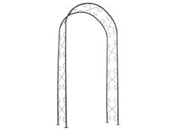 Arco de jardín NATURE Negro Acero (100 x 37 x 230 cm)