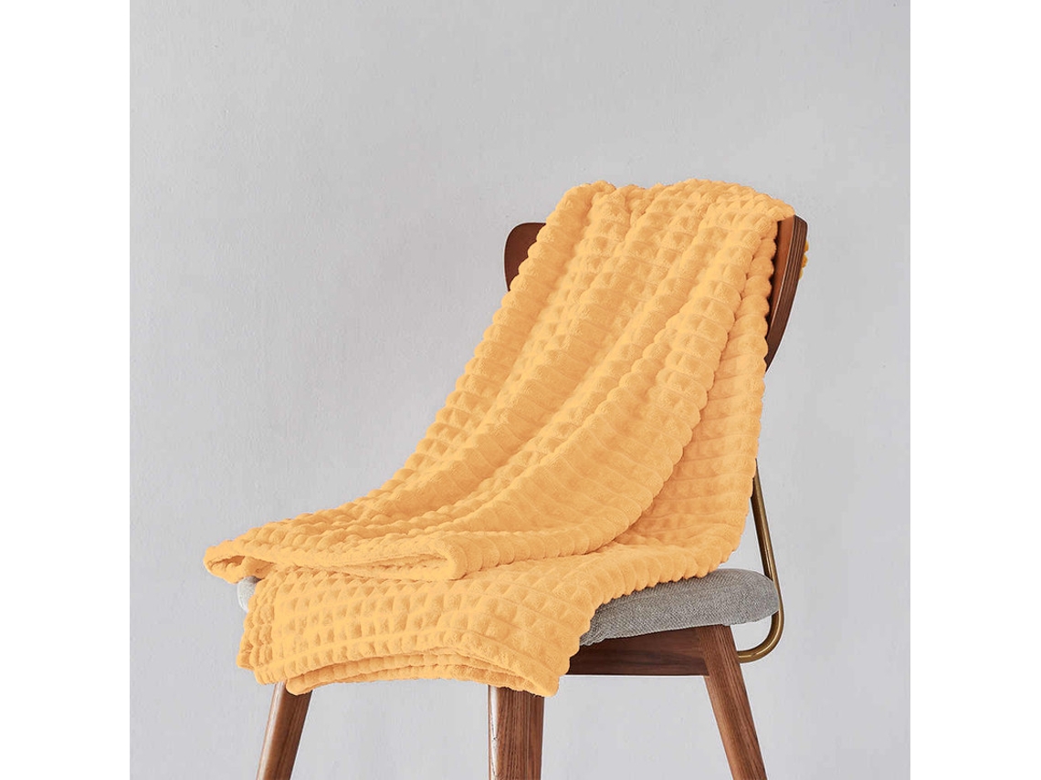 Manta de punto de felpa larga marrón claro 160*220cm-BOD HOME