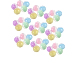 Cápsulas redondas, semitransparentes, de 70 mm de diámetro, rellenas y fabricadas en plástico macizo, para la elaboración de macarons.
