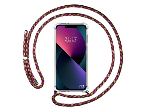 Carcasa iPhone 13 (6.1) TUMUNDOSMARTPHONE Colgante Rosa