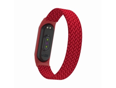 Correa de nailon elásticob talla S para Xiaomi Mi Band 5/4/3 - tinto