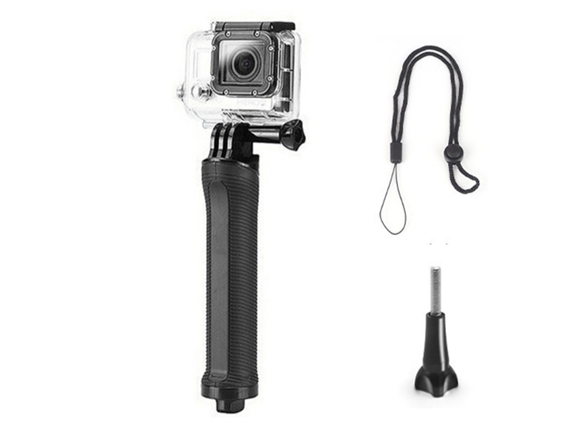 Palo Para Selfies Trípode Plegable De 3 Vías Extensible Y Ligero Soporte Para Cámara Deportiva