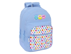 Mochila escolar alegre y sonriente (multicolor)