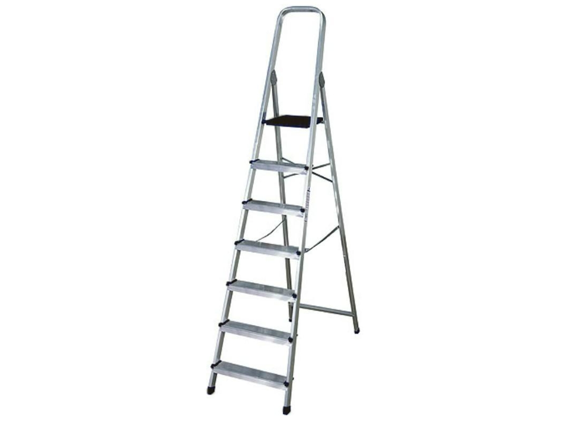 Escalera aluminio 7 peldaños hogar en131