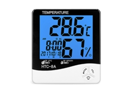 KOFIHETY Termómetro de máximo y mínimo para uso en interiores, pantalla digital con monitor preciso de temperatura ambiente y medidor de humedad, con indicador
