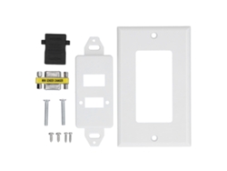 Placa de pared HDMI con salida de audio y vídeo para cine en casa