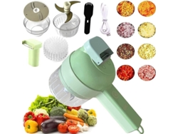 Juego Multifuncional Portátil De Cortadora Eléctrica De Verduras Para Ajo, Jengibre, Pimientos Y Cebollas.
