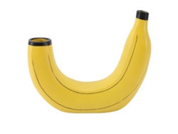 Jarrón decorativo de resina con forma de plátano de estilo moderno para el hogar.