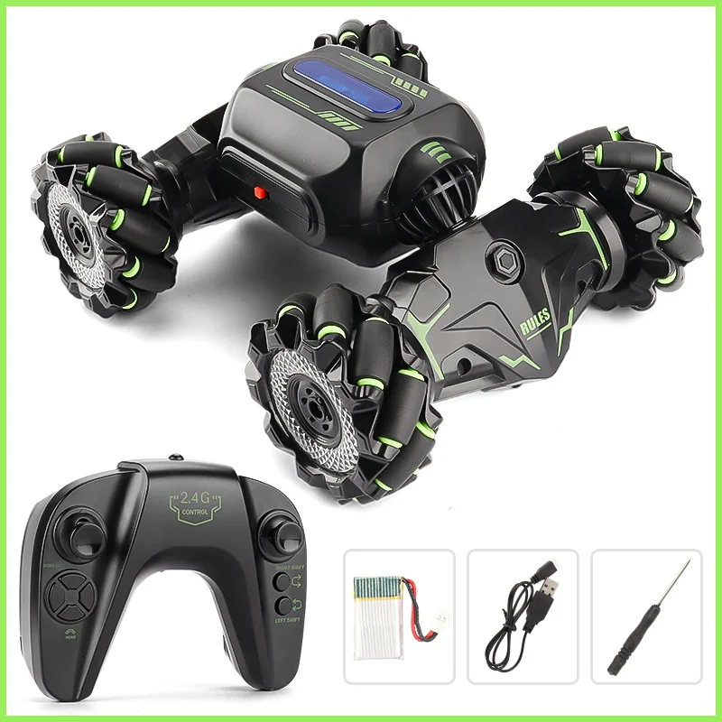Camión Todoterreno De Escalada Con Control Remoto, 2.4g, Con Sensor De Gestos, Color Verde
