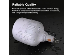 Rebe-6 Pack Bombilla Led Recargable 60w Luz De Emergencia Impermeable Con 3 Modos Para Camping Hogar Tienda