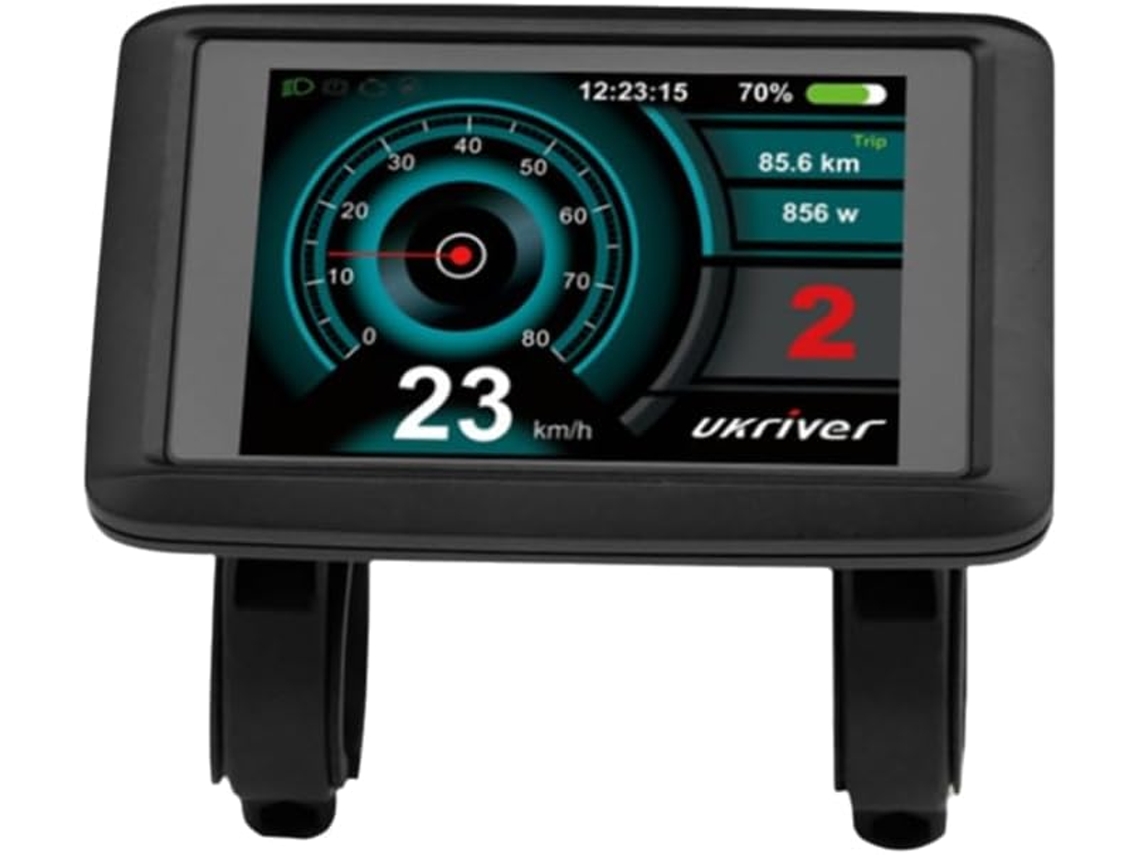 Vélo Électrique Ukc1+ Écran Color Ebike Lcd 5 Broches Avec Connecteur Usb Étanche