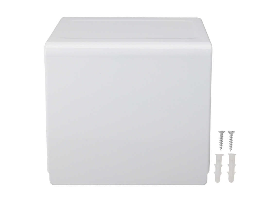 Dispensador De Papel Higiénico De Pared, De Aluminio, Impermeable, Blanco.