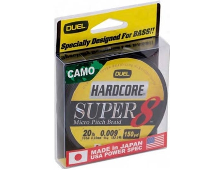 Línea de Pesca Trenzadas DUEL Hardcore Super 8 (0.320 mm - 0,20 mm)