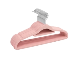 2026-20 Perchas De Terciopelo Rosa Ahorro De Espacio Ganchos Giratorios 360° Organizador De Armario