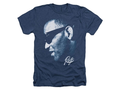 Camiseta ROCKINSTONE Ray Charles Blue Ray Heather (XL)