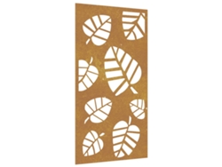 Adorno de pared de jardín VIDAXL acero corten diseño de hoja (105x55 cm)