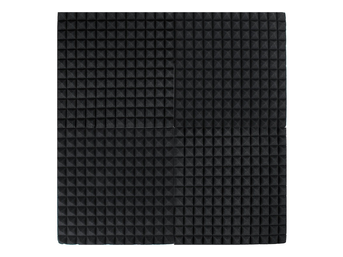 Paneles De Pared Para Estudio Con 12 Unidades De Espuma Insonorizada De Color Naranja (30 X 30 X 3 Cm)