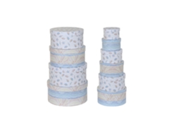Set 10 Caja Carton Redonda Multicolor 37,5x37,5x18cm