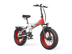 Bicicleta Eléctrica Plegable Zazawork Cf1000, Batería Extraíble De 48 V Y 20 Ah, Suspensión Completa.