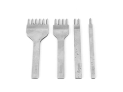 Herramienta De Costura De Cuero Diy, Punzón De Acero Con 1/2/4/6 Dientes, Llave De Punzonado De 6 Mm